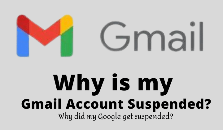 gmail account suspended resion