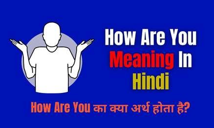 How are you meaning in Hindi